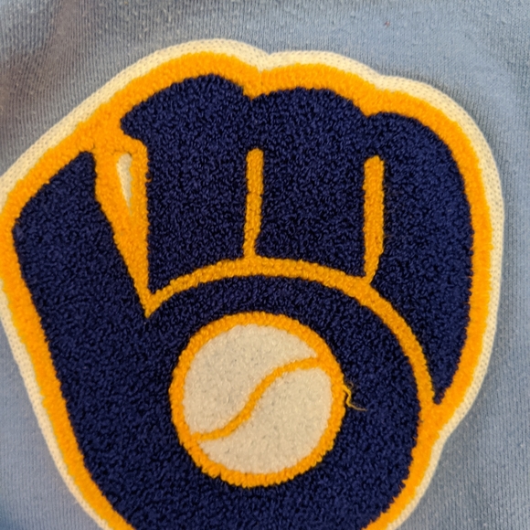 Retro Milwaukee Brewer's hooded sweatshirt - Picture 2 of 3